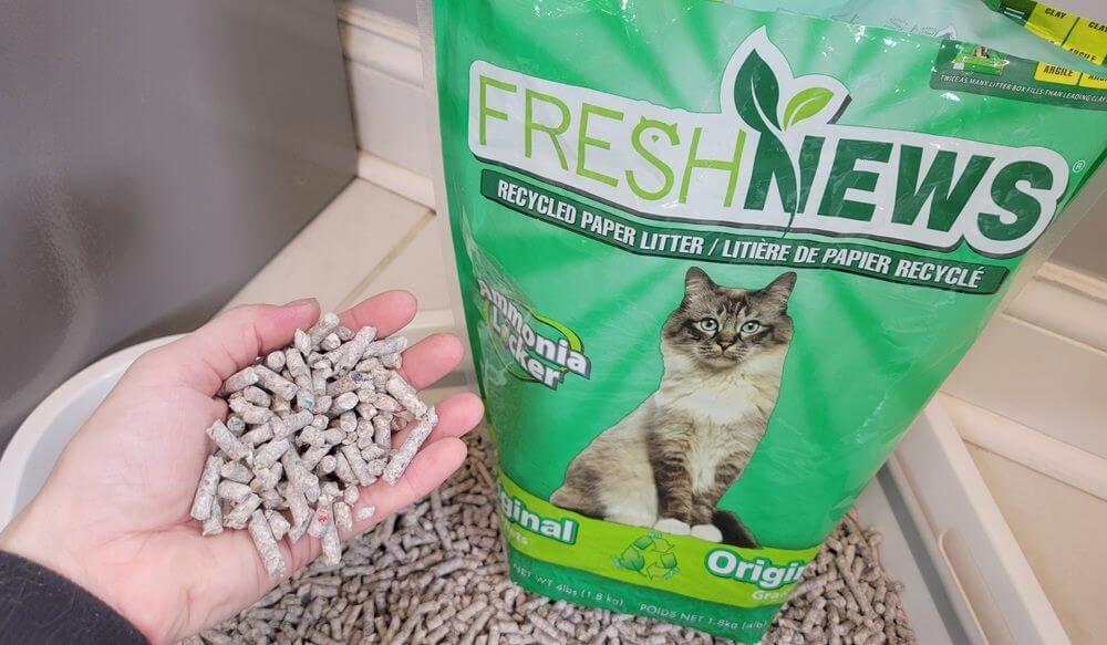Fresh News Unscented Non-Clumping Paper Cat Litter
