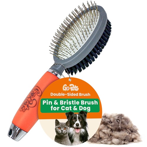 GoPets Professional Double-Sided Pin & Bristle Brush