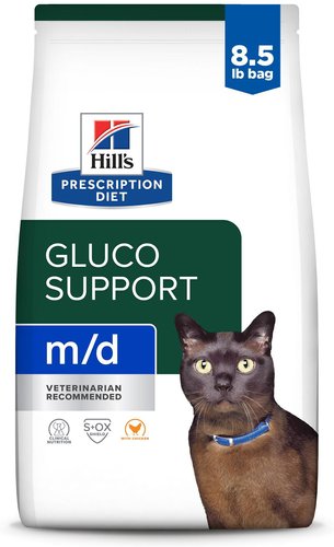 Hill’s Prescription Diet m/d GlucoSupport Chicken Flavor Dry Cat Food