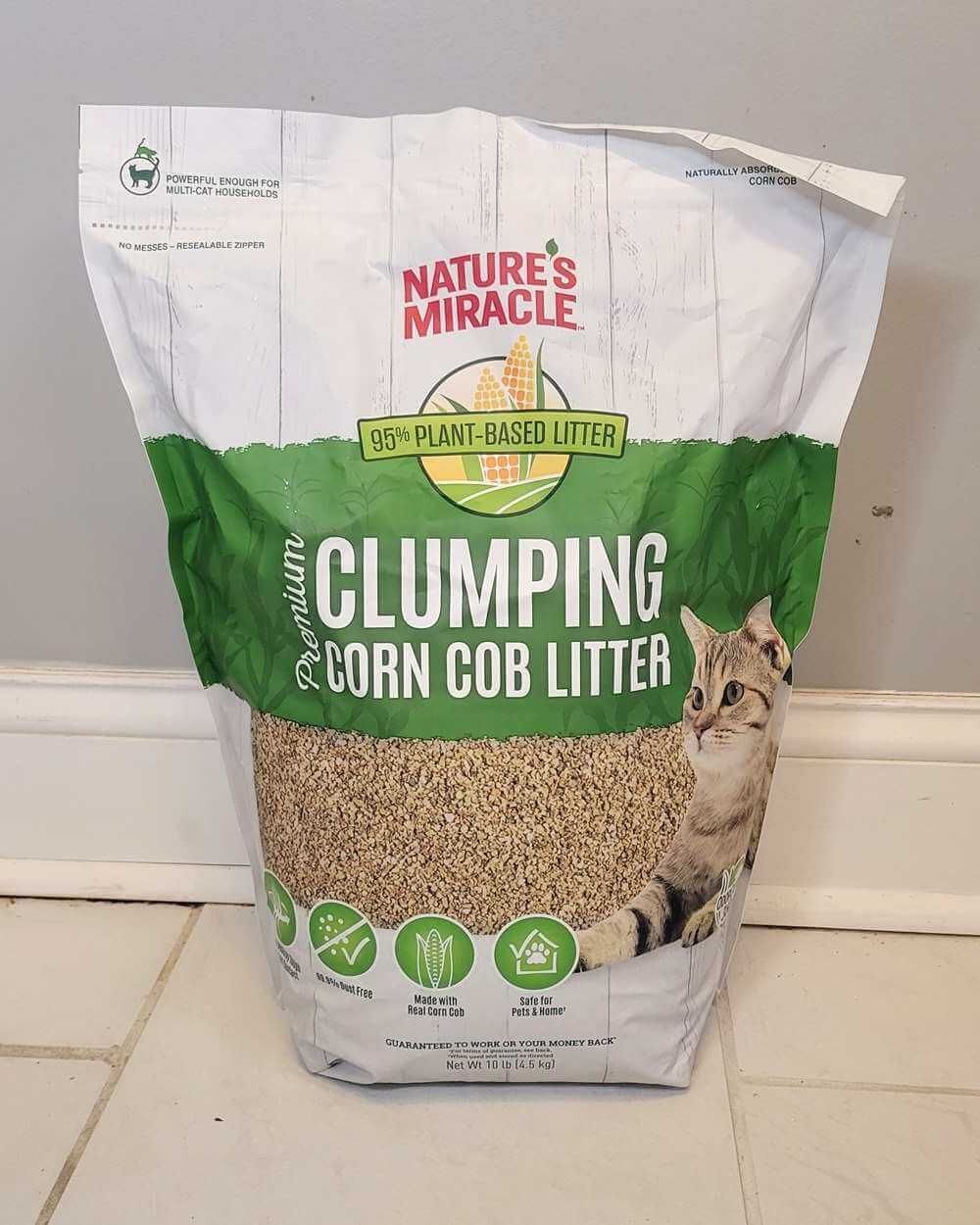 Nature’s Miracle Corn-Cob Clumping Cat Litter